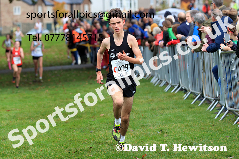 Mens under-17s, 2024 Northern Cross Country Relays, Graves Park, Sheffield.   Photo: David T. Hewitson/Sports for All Pics